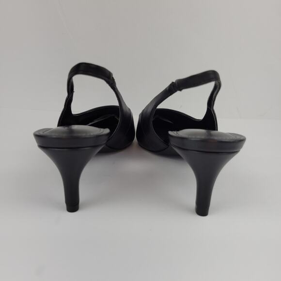 Calvin Klein Dainty2 Slingback Pointy Toe Pumps Black Size 8 - Picture 5 of 12